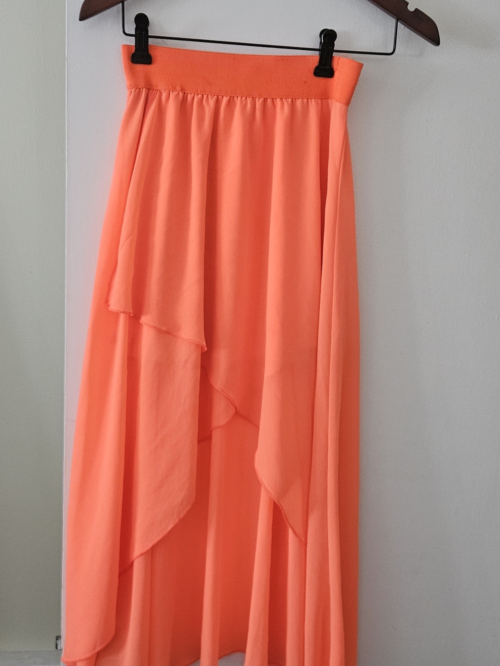 Women's Coral Layered Maxi Skirt